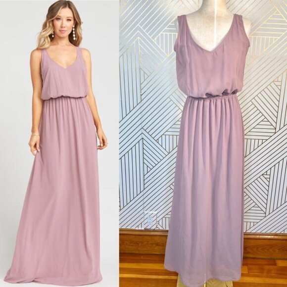 Show me your MUMU kendall Maxi Dress Antique Rose - Picture 6 of 14